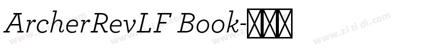 ArcherRevLF Book字体转换